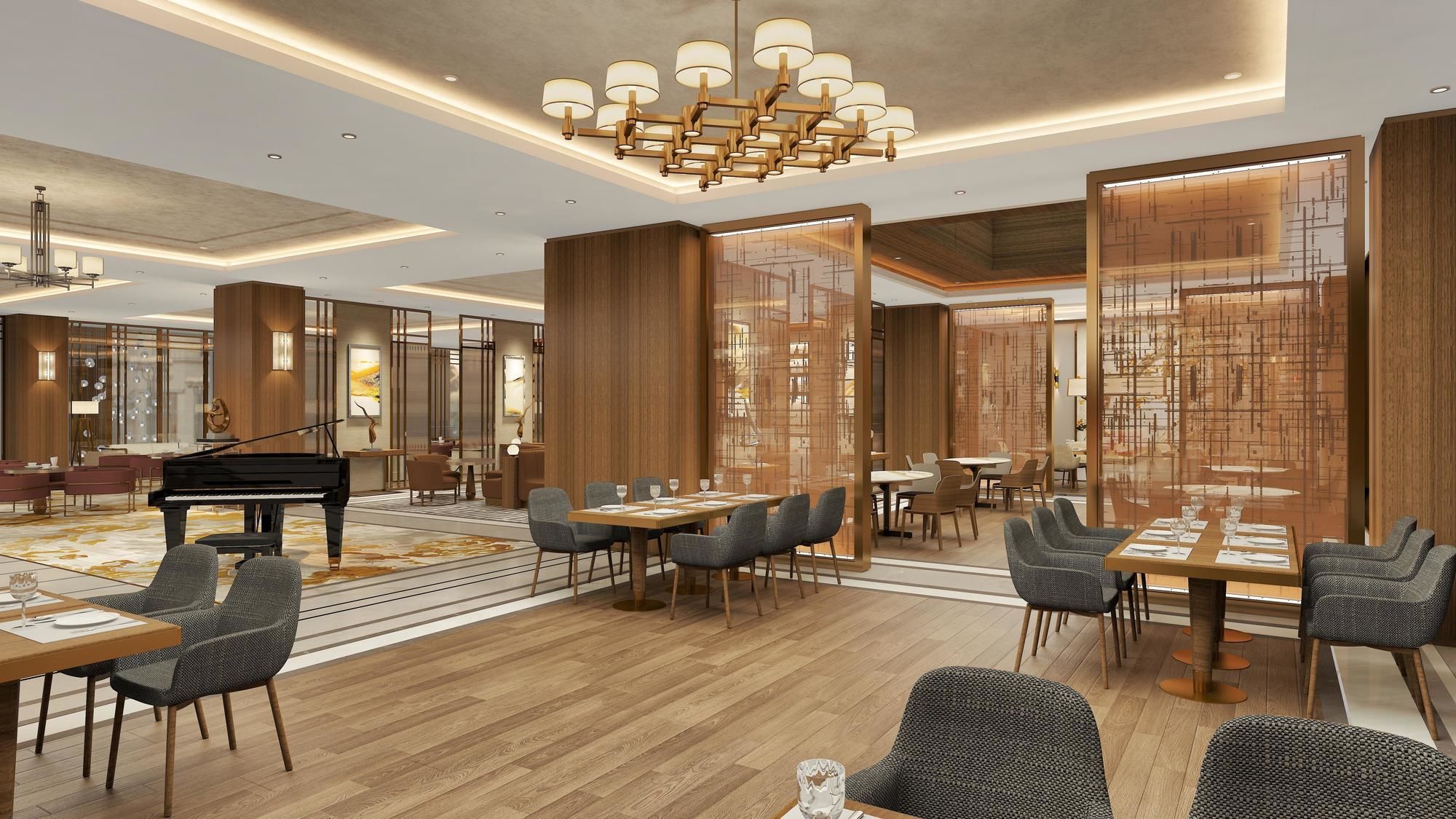 Doubletree By Hilton Skopje Hotel Ngoại thất bức ảnh The restaurant