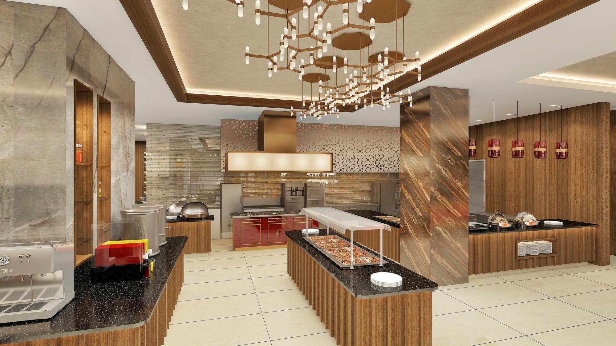 Doubletree By Hilton Skopje Hotel Ngoại thất bức ảnh The interior of the restaurant